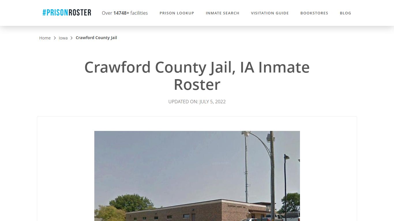 Crawford County Jail, IA Inmate Roster